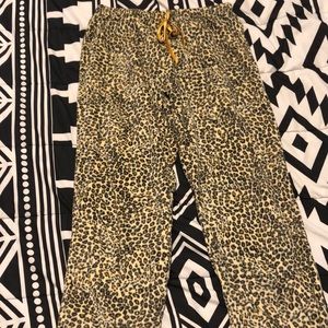 Cheetah pajama pants!